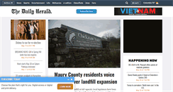 Desktop Screenshot of columbiadailyherald.com