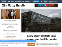 Tablet Screenshot of columbiadailyherald.com